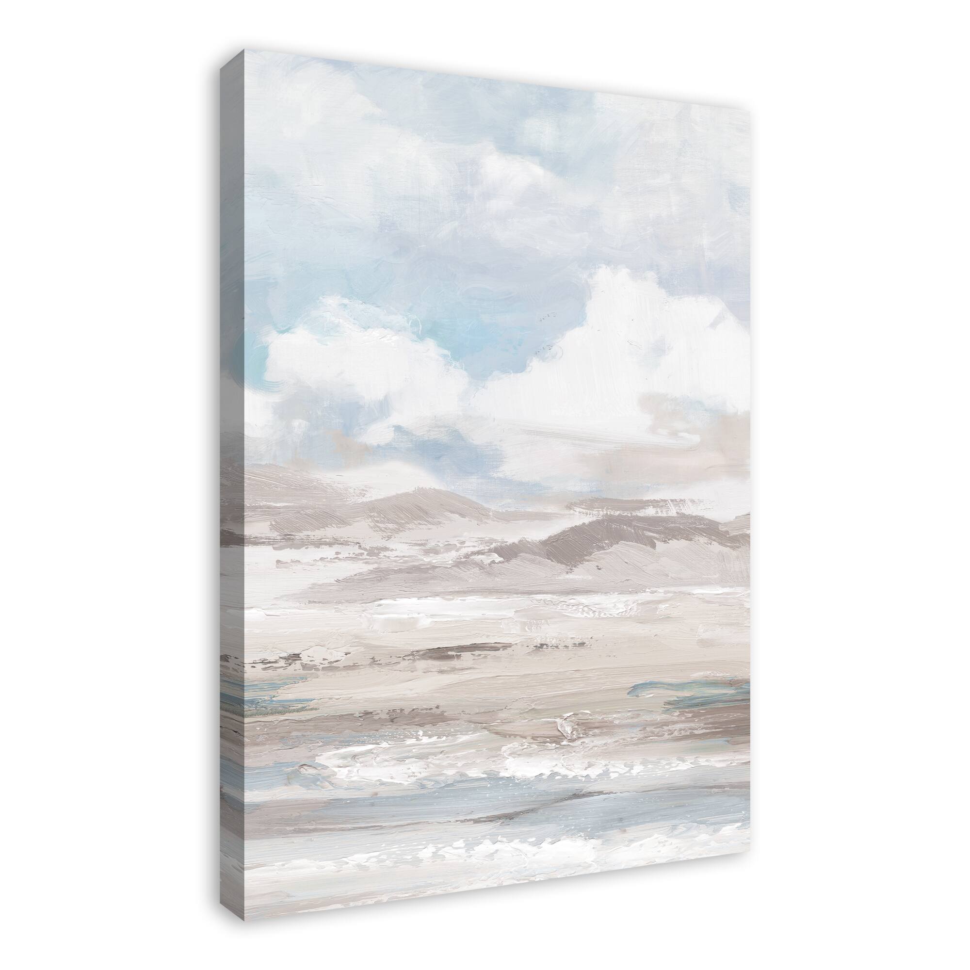 Neutral Blue Landscape 24" x 36" Canvas Wall Art